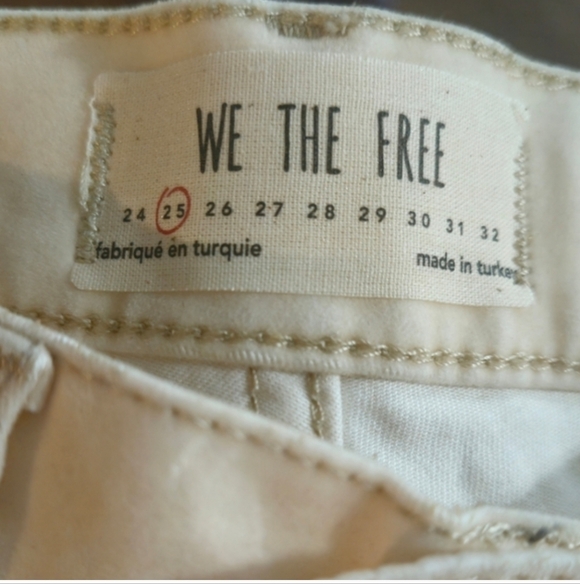 Free People Sweet Jane Velvet Skinny Pants Pearl 25 - Picture 10 of 11